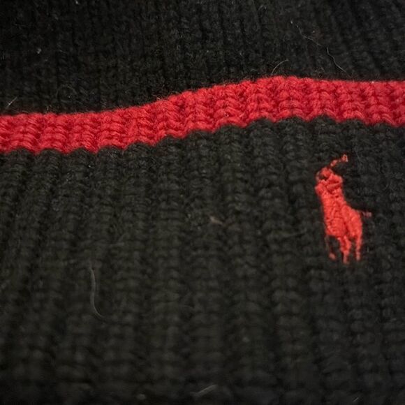 Polo Ralph Lauren Navy and Red Beanie - Picture 3 of 3